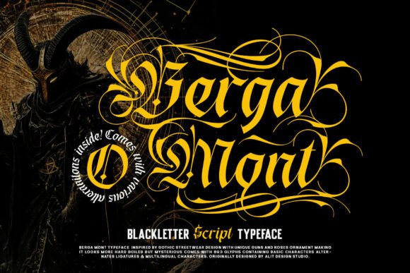 Berga Mont: A Gothic Blackletter Masterpiece
