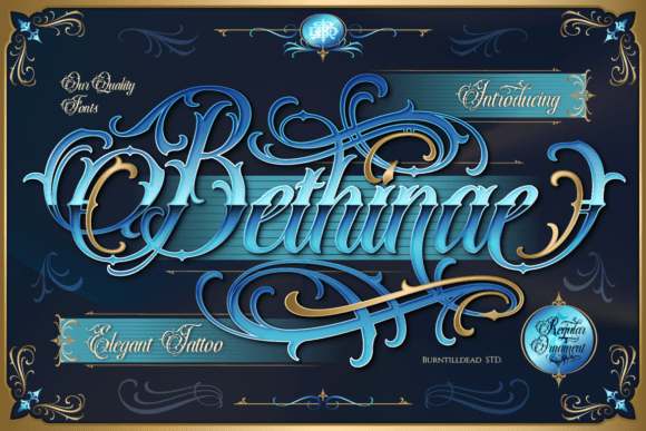 Bethinae: A Bold Blackletter Script for Modern Design
