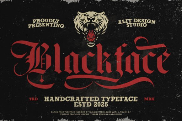 Black Face: A Bold Blackletter Typeface for Creators