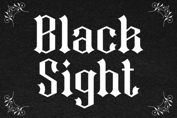 Black Sight: A Bold Blackletter Font for Web Design