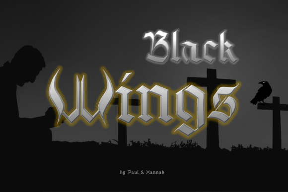 Black Wings: A Bold Blackletter Font for Campaigns