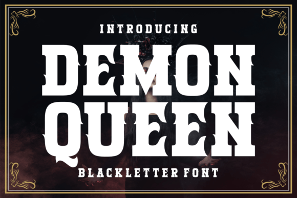 Demon Queen: A Medieval Script Font for Makers