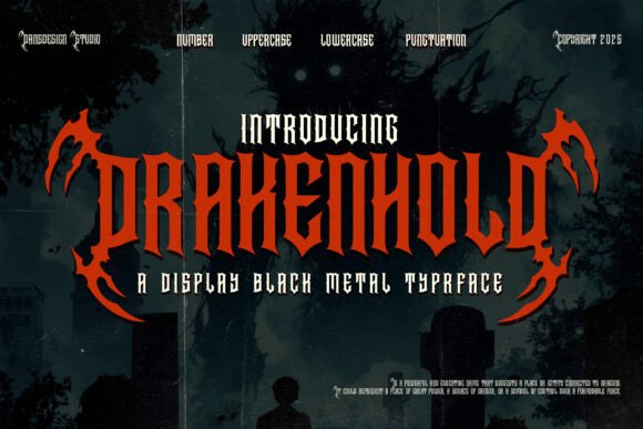 Drakenhold: A Bold Blackletter Font for Professional Design
