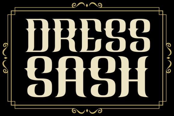 Dress Sash: A Medieval Script Font for Elegant Branding