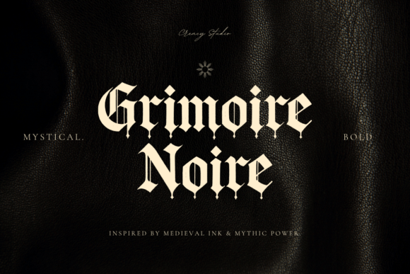 Grimoire Noir: The Gothic Blackletter Font for Marketers
