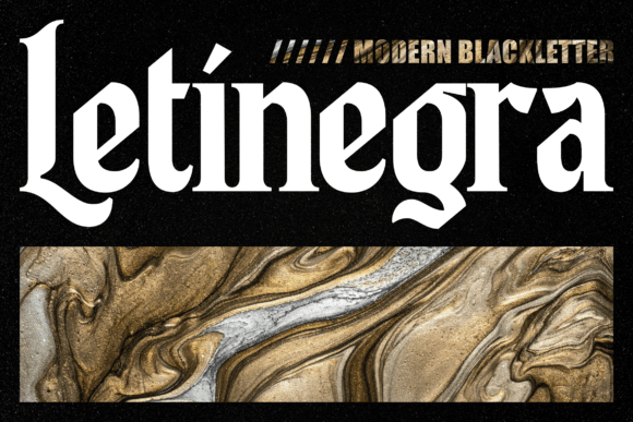 Letinegra: A Modern Blackletter Font for Bold Editorial Design