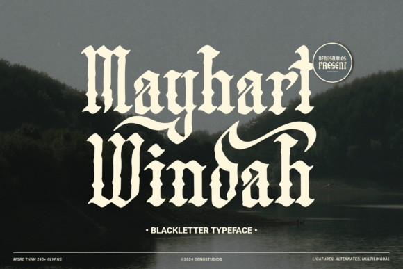 Mayhart Windah: A Bold Blackletter Typeface for Makers