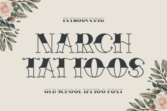 Narch Tattoos: A Bold Retro Typeface for Editorial Design