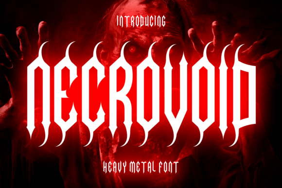 Necrovoid: A Heavy Metal Display Font for Bold Editorial Design