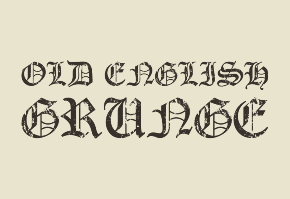 Old English Grunge: A Bold Blackletter Font for Web Design