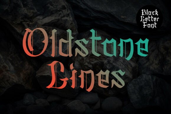 Oldstone Lines: A Bold Blackletter Font for Branding