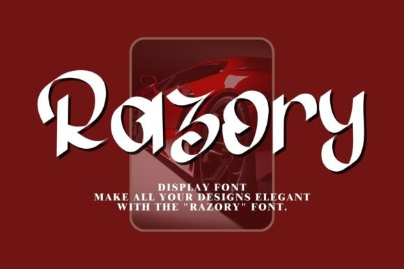 Razory: A Sophisticated Blackletter Display Font