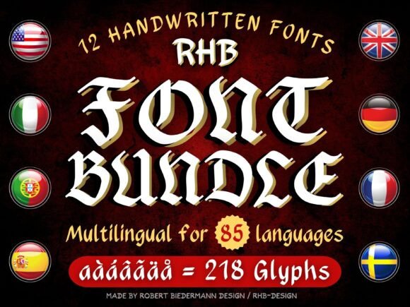 RHB Handwritten Bundle: The Ultimate Script Font for Marketers