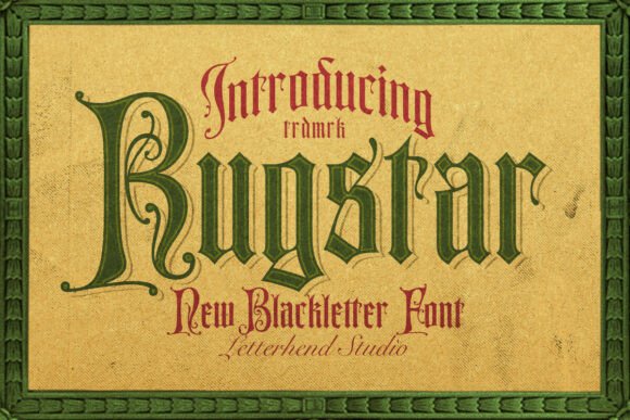 Rugstar: A Blackletter Typeface for Editorial Design