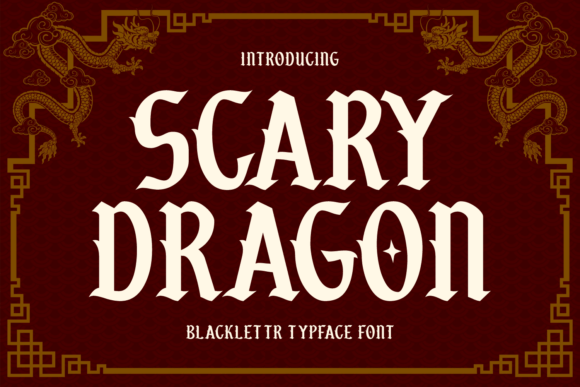 Scary Dragon: A Bold Blackletter Typeface for Web Design