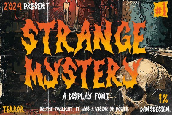 Strange Mystery: A Bold Blackletter Font for Creepy Campaigns