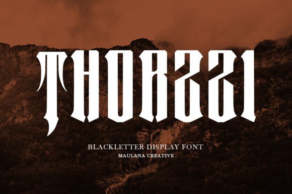Thorzzi: A Bold Blackletter Font for Crafters