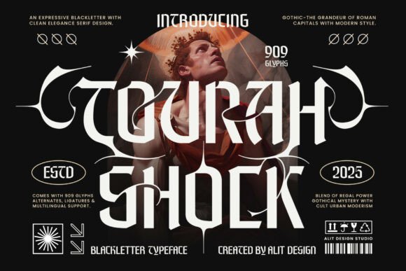 Tourah Shock: A Bold Blackletter Typeface Review