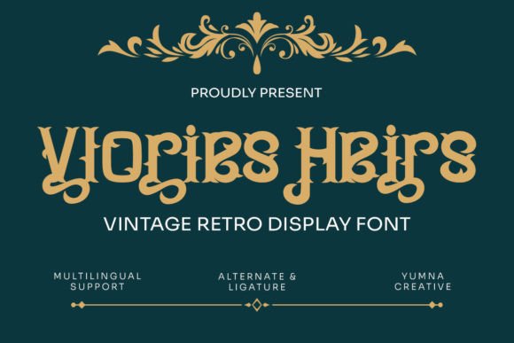 Vlories Heirs: A Vintage Blackletter Font for Editors